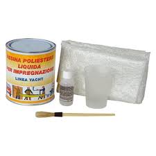 [9006484] RESINA POLIESTERE GR.750 CARR./NAUTICA - X KIT FIBRORESINA