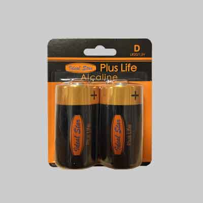 PILE ALCALINE "PLUS LIFE" TORCIA BLISTER - 2 PEZZI